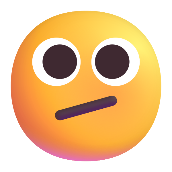 Face With Diagonal Mouth Color Vector