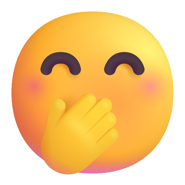 Face With Hand Over Mouth Color