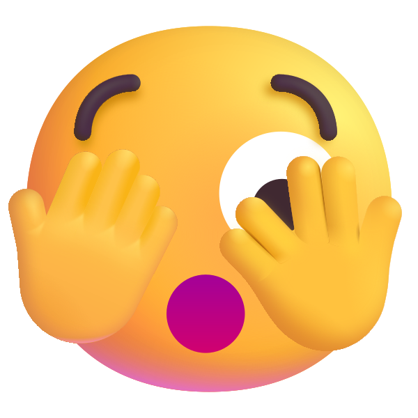 Face With Peeking Eye Color Vector