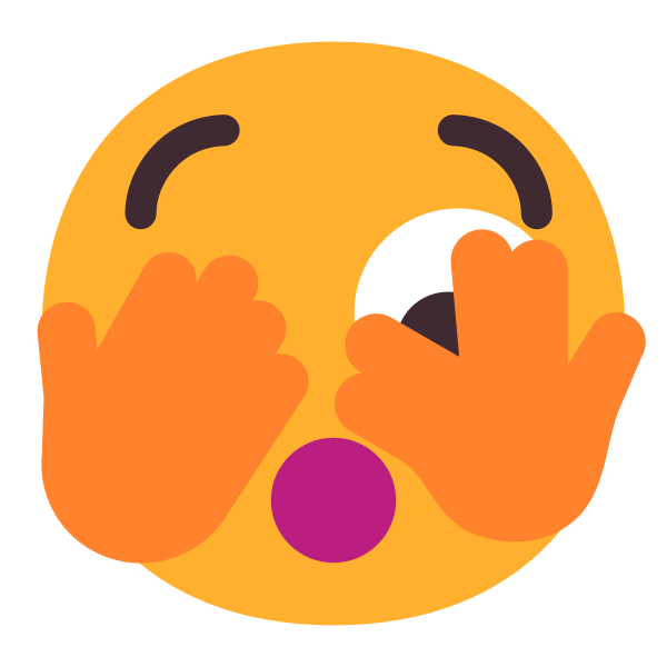 Face With Peeking Eye Flat