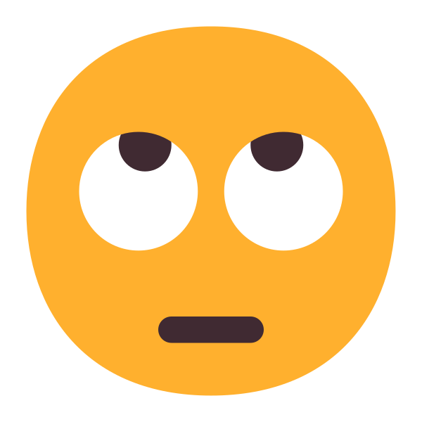 Face With Rolling Eyes Flat