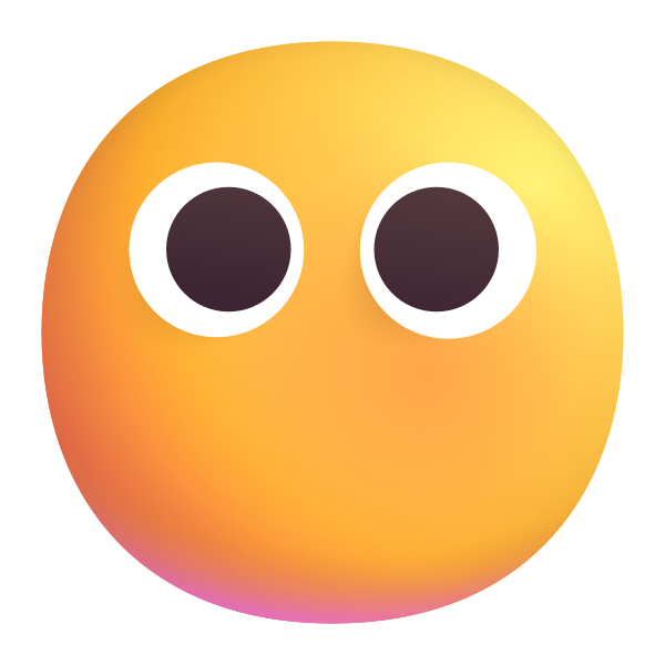Face Without Mouth Color Vector
