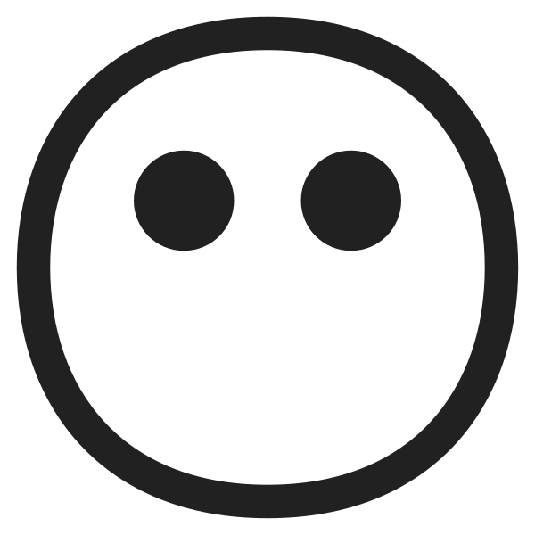 Face Without Mouth High Contrast