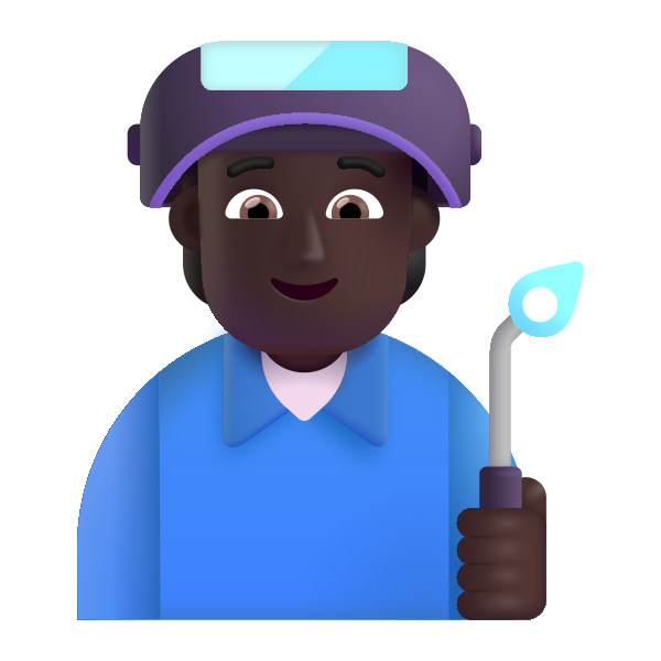Factory Worker Color Dark Vector
