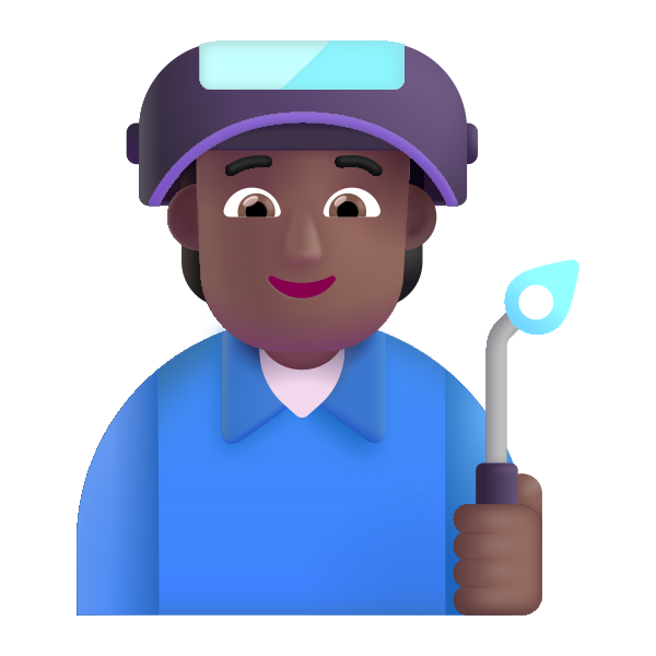 Factory Worker Color Medium Dark Vector