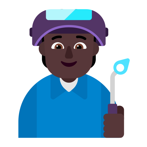 Factory Worker Flat Dark