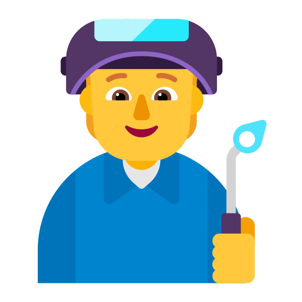 Factory Worker Flat Default Vector