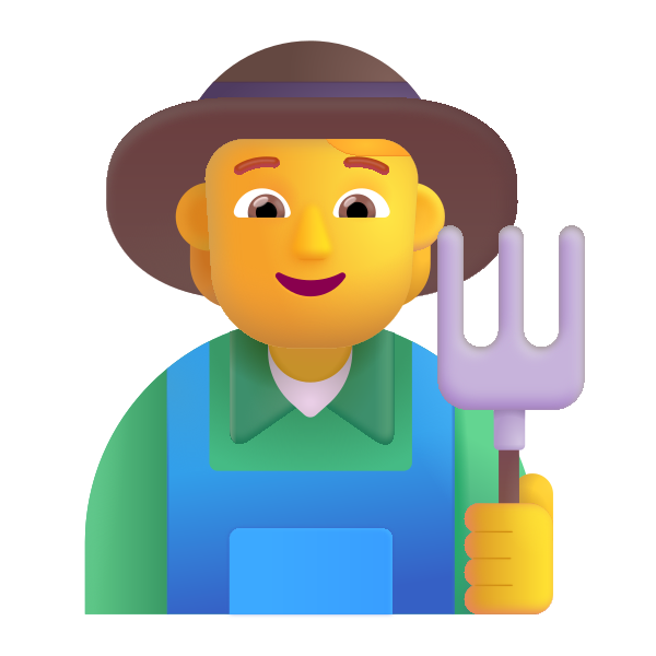 Farmer Color Default Vector