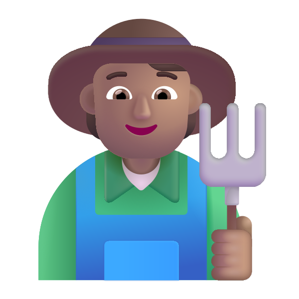 Farmer Color Medium Vector