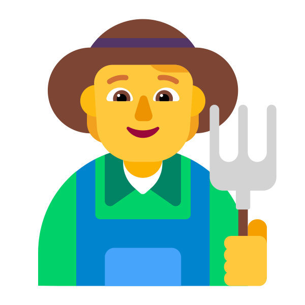 Farmer Flat Default Vector