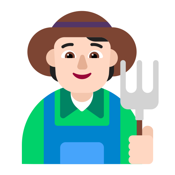 Farmer Flat Light Vector