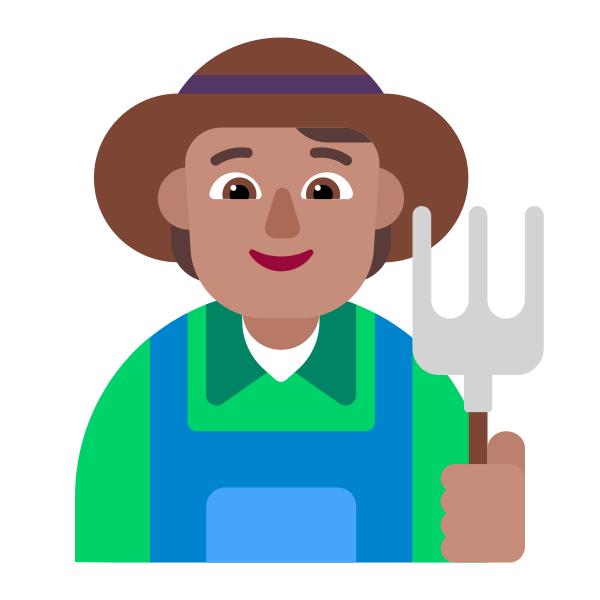 Farmer Flat Medium Vector