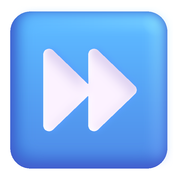 Fast Forward Button Color Vector