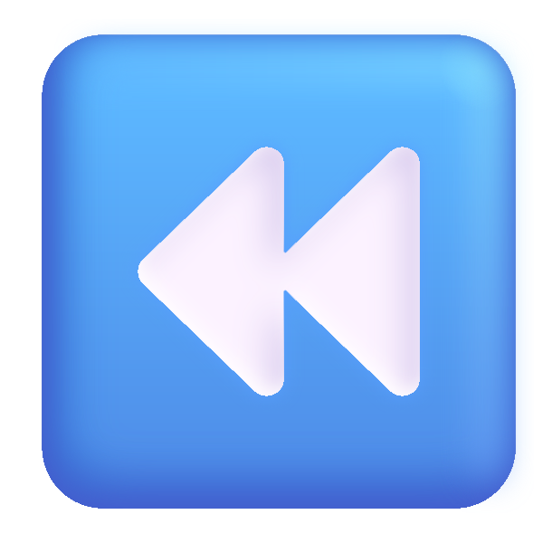 Fast Reverse Button Color Vector