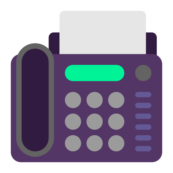 Fax Machine Flat