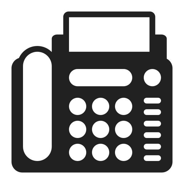 Fax Machine High Contrast
