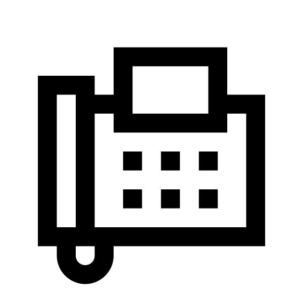 Fax Solid Vector