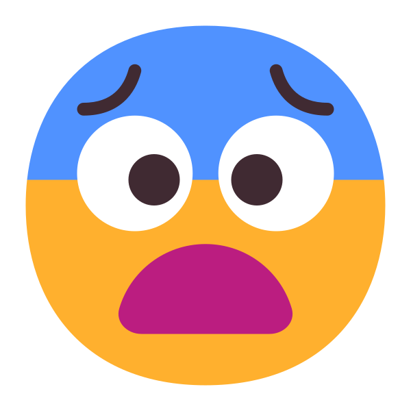 Fearful Face Flat