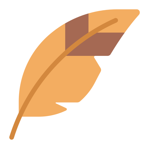 Feather Flat Vector