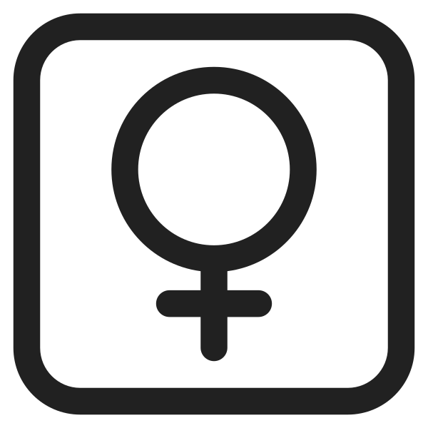 Female Sign High Contrast