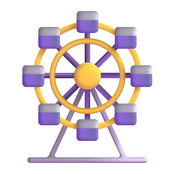Ferris Wheel Color Vector