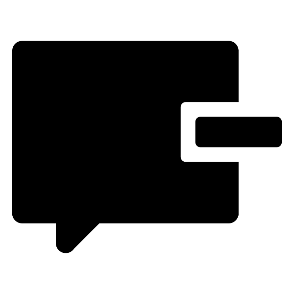 Fi Comment Minus Vector