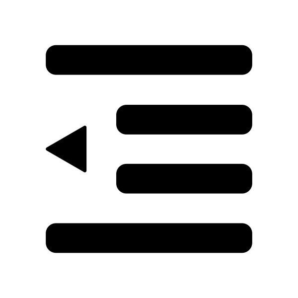 Fi Indent Less Vector