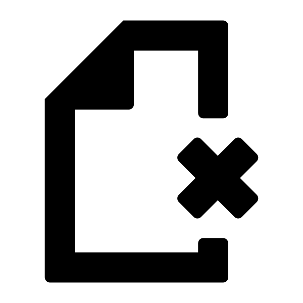 Fi Page Delete Vector