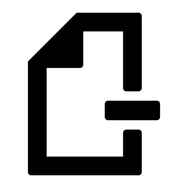 Fi Page Remove Vector