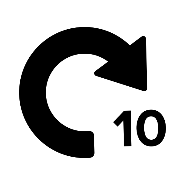 Fi Rewind Ten Vector