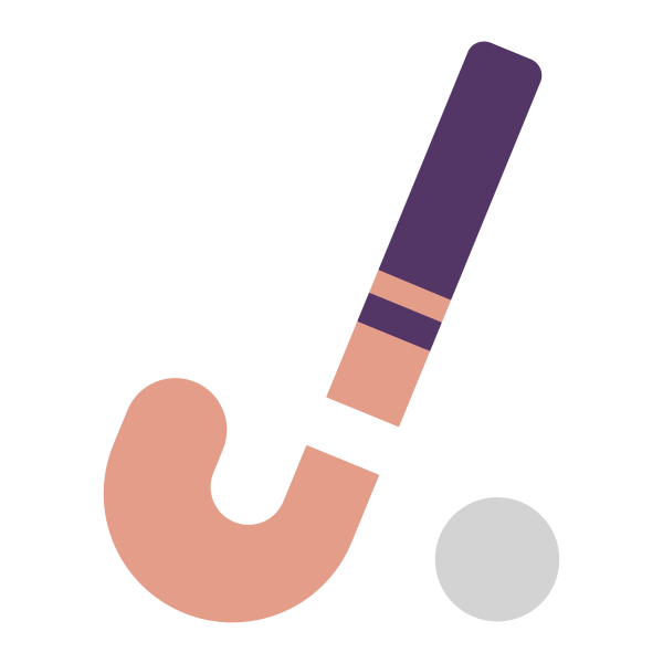 Field Hockey Flat Vector