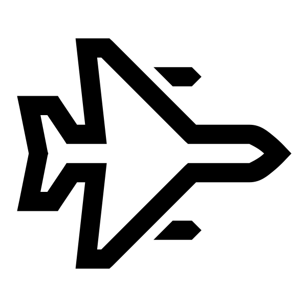 Fighter Jet Solid Vector