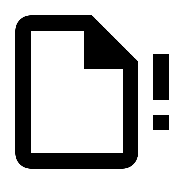 File Alert Outline