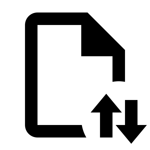 File Arrow Up Down Outline