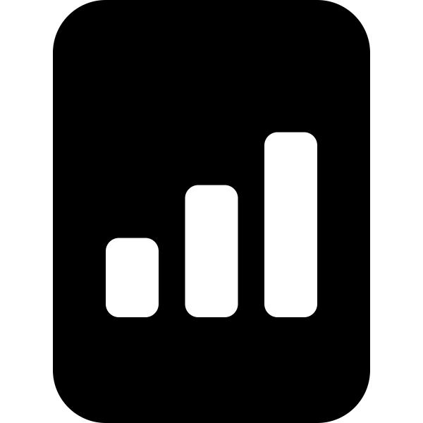 File Bar Graph Fill