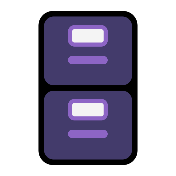 File Cabinet Flat Vector
