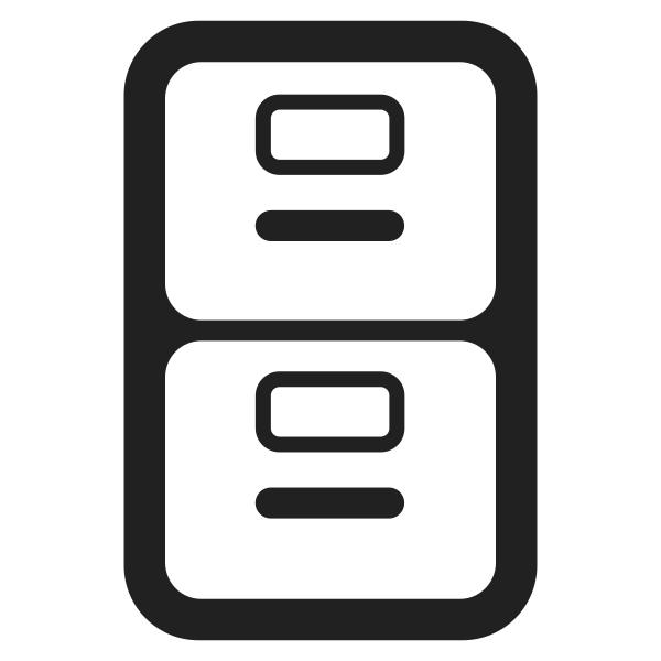 File Cabinet High Contrast Vector