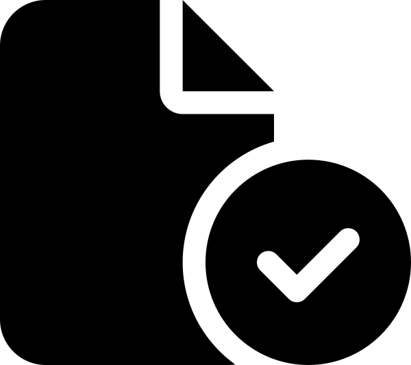File Circle Check