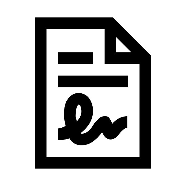 File Contract Solid Vector