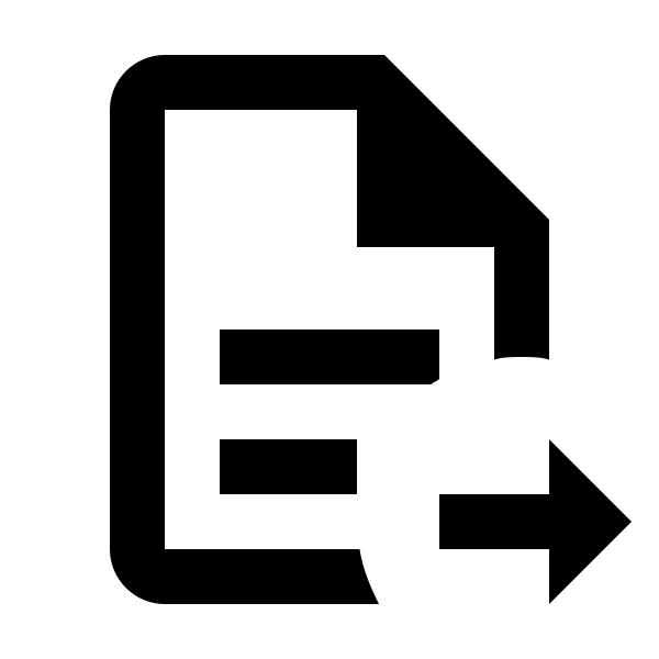 File Document Arrow Right Outline