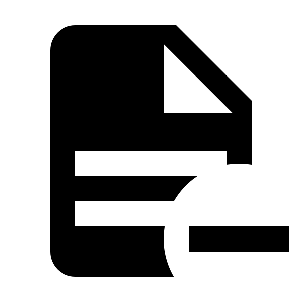 File Document Minus