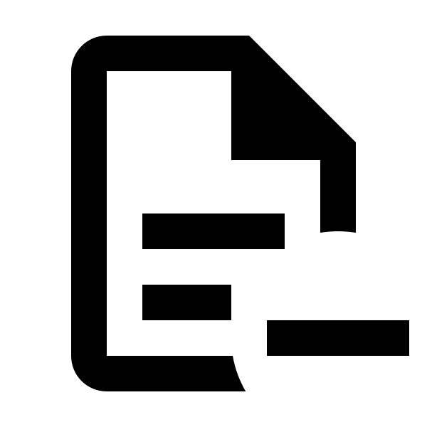 File Document Minus Outline