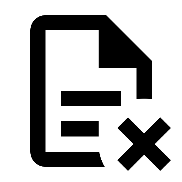 File Document Remove Outline
