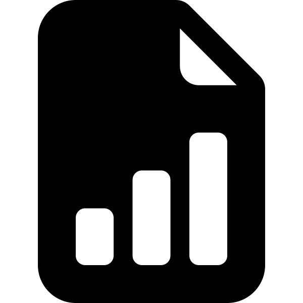 File Earmark Bar Graph Fill
