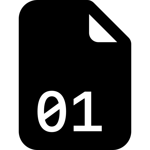 File Earmark Binary Fill