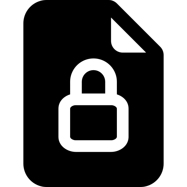 File Earmark Lock Fill
