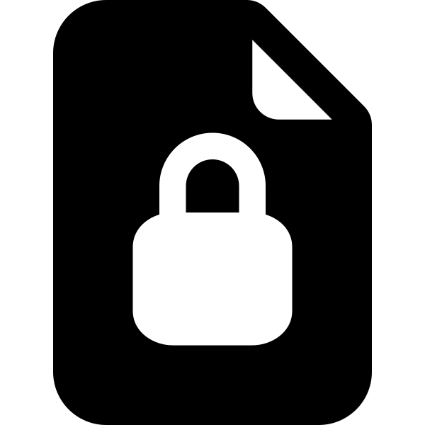 File Earmark Lock2 Fill