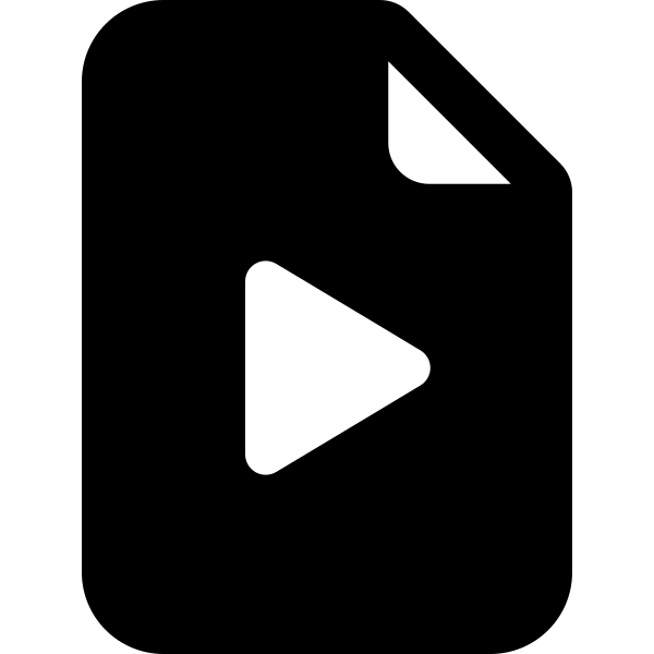 File Earmark Play Fill