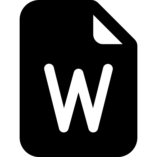 File Earmark Word Fill