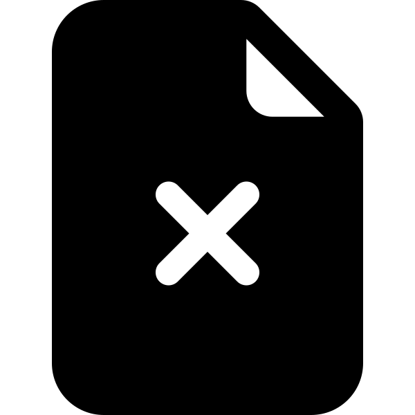 File Earmark X Fill